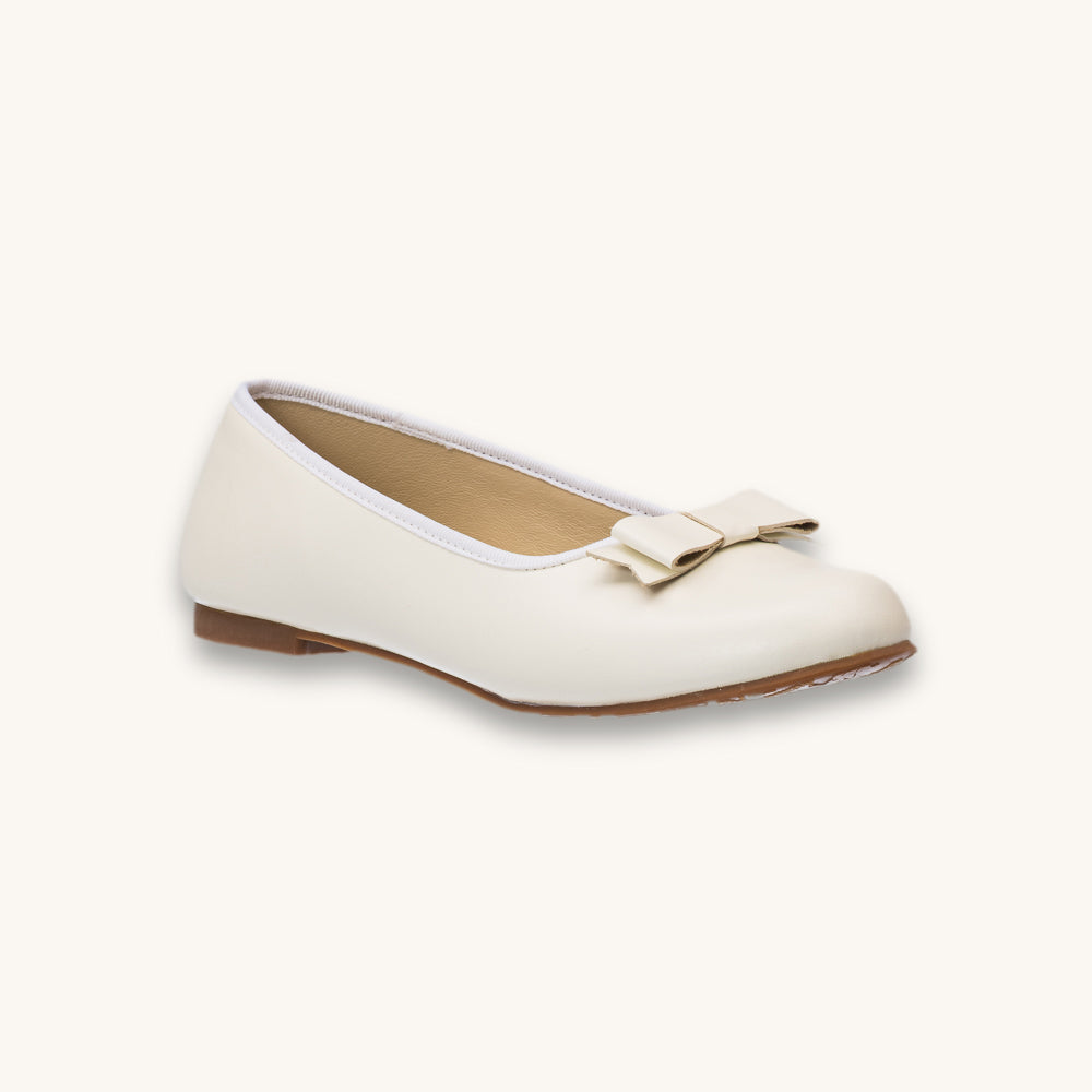 Camille Ballet Flat | Bone Leather