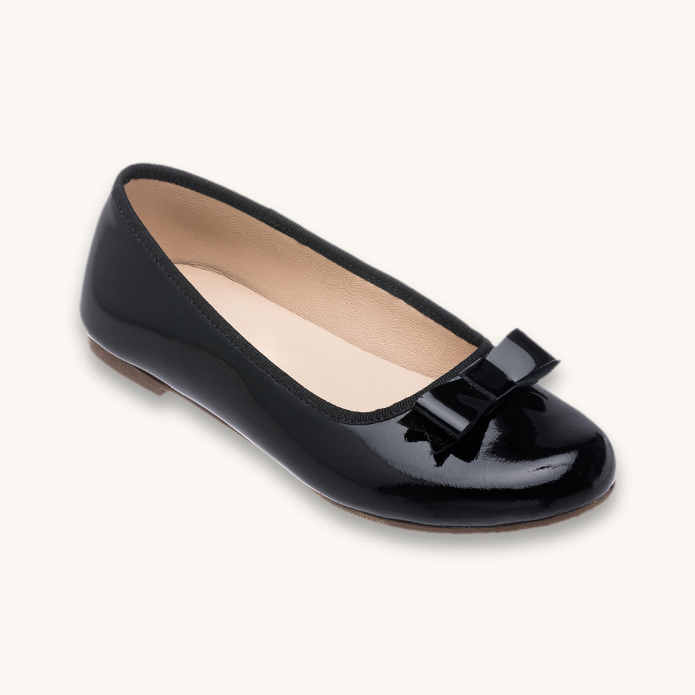 Camille Ballet Flat | Black Patent Leather