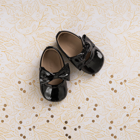 Baby Ballerina with Bow PTN Black