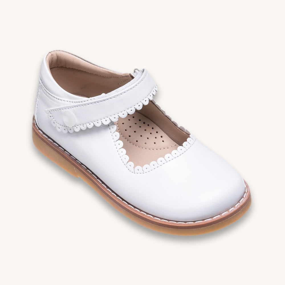 Mary Jane | White Leather
