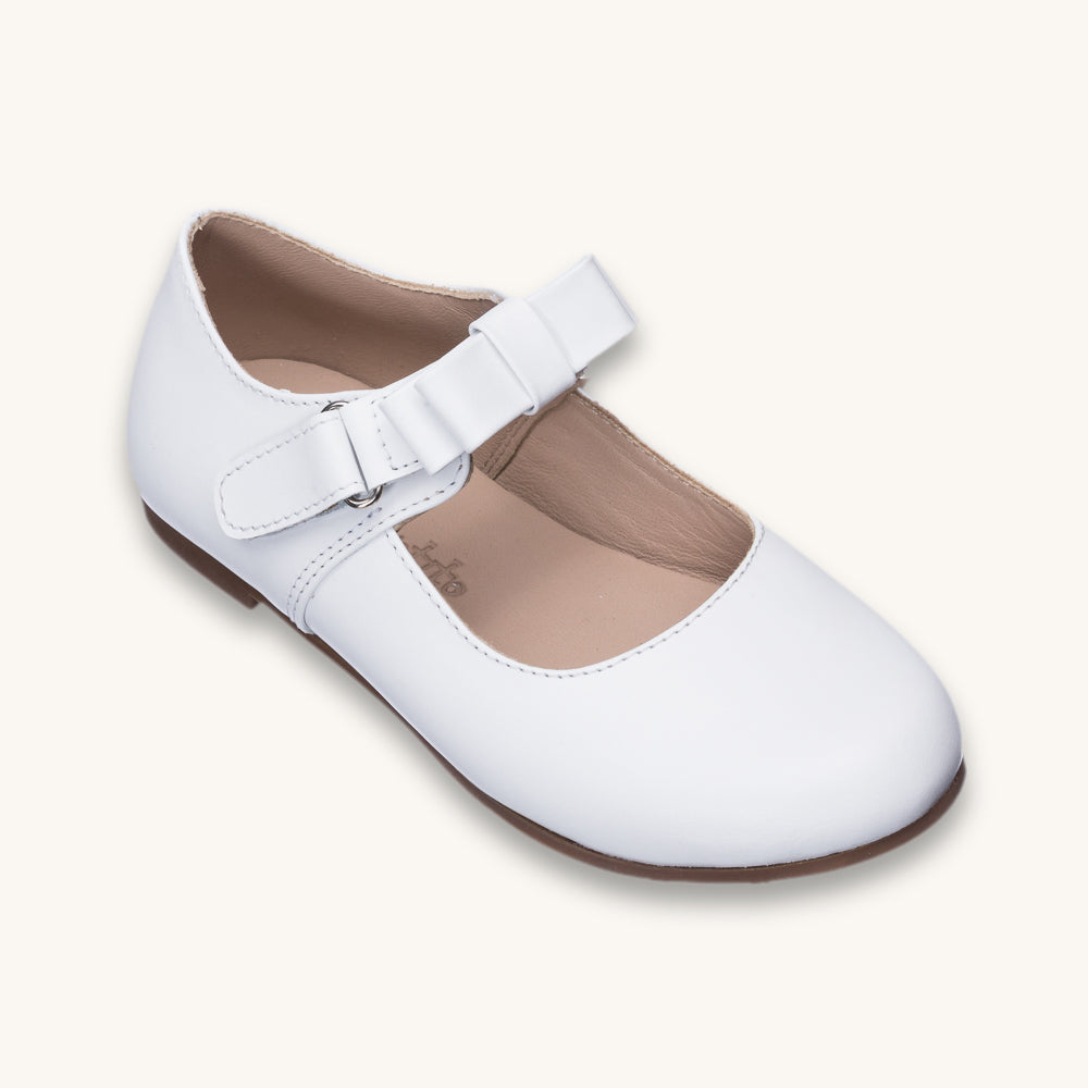 Charlotte Mary Jane | White Leather