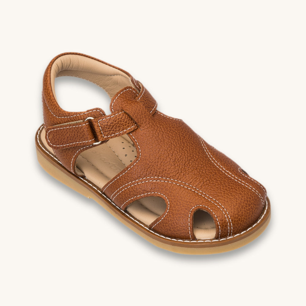 Spencer Sandal | Caramel Leather