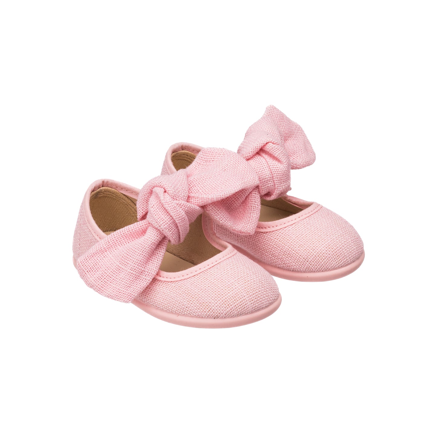 Linen Bow Mary Jane Pink