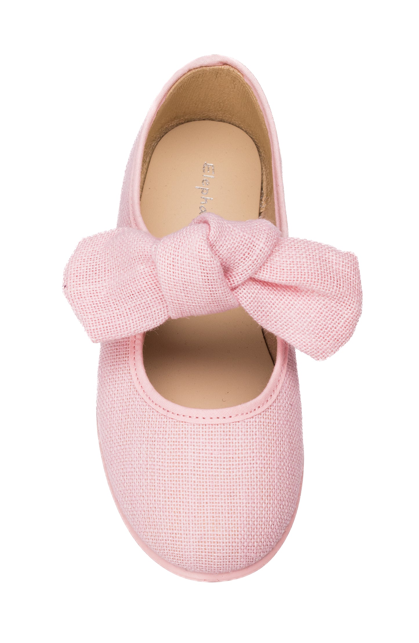 Linen Bow Mary Jane Pink