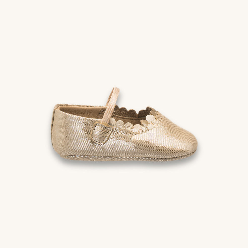 Ava Baby Ballet Flat | Talc Leather