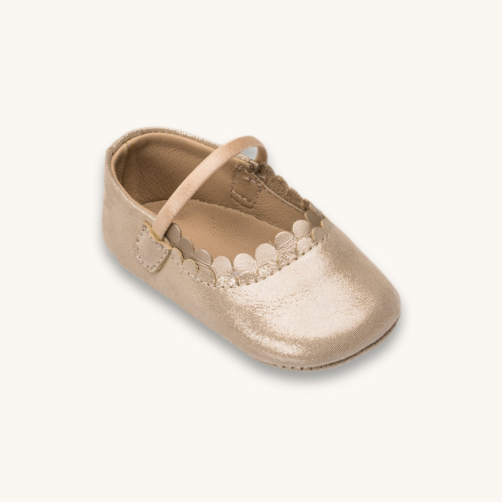 Ava Baby Ballet Flat | Talc Leather