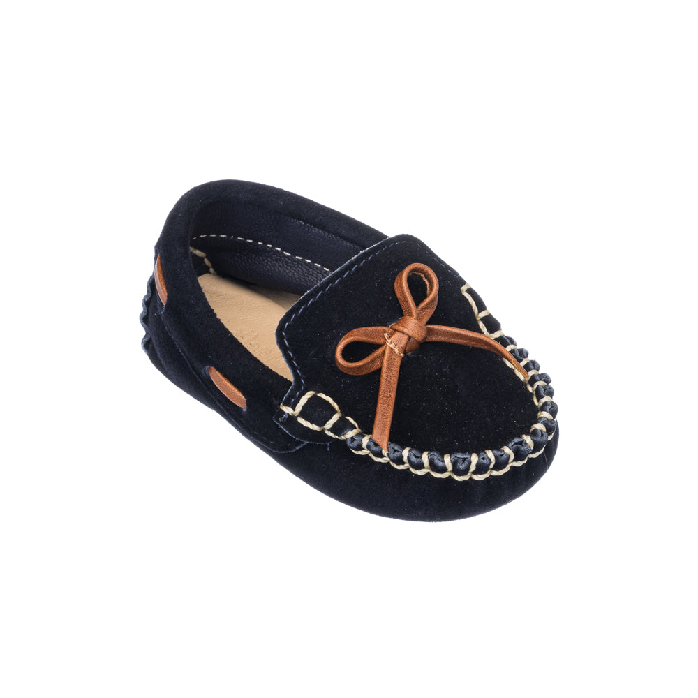 Mocassin de conduite en daim bleu clair