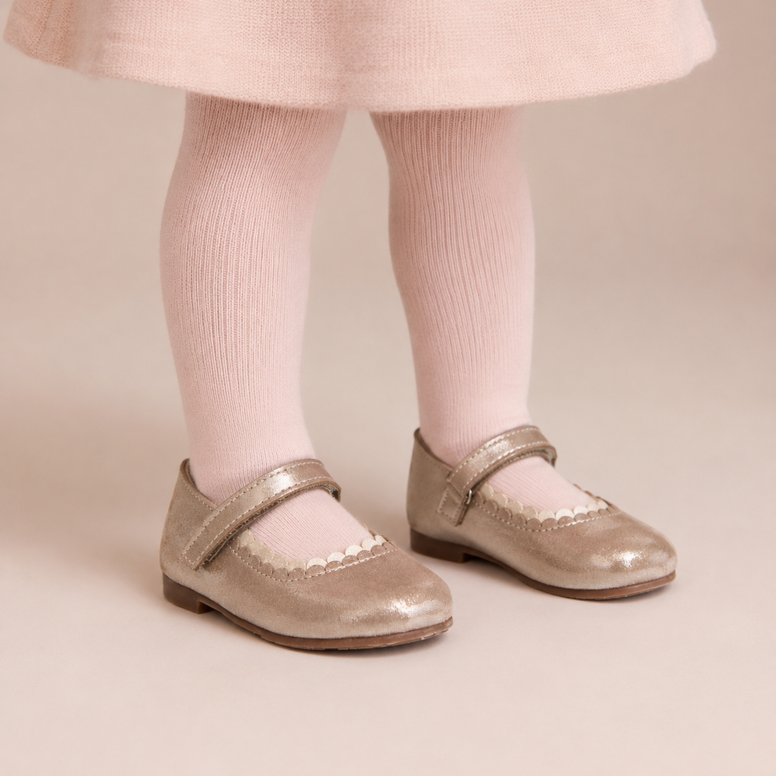 Toddler Aria Ballet Flat | Blush Leather