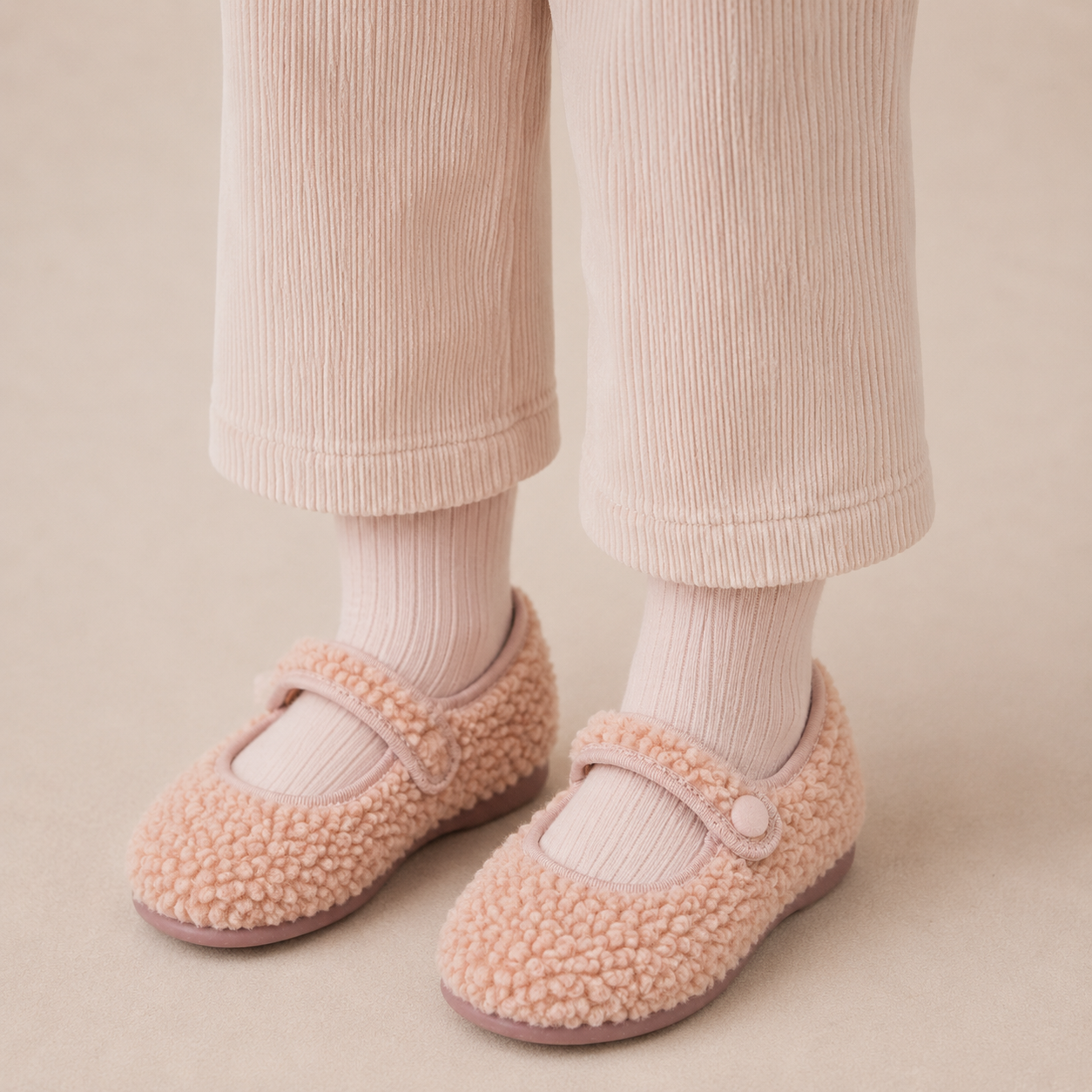 Shearling Mary Jane | Pink