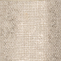 Metallic white linen fabric with woven texture for children's espadrille shoes.