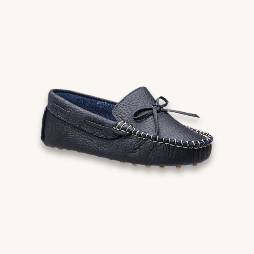 Driver Loafer | Navy Blue Leather