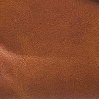 Close-up of smooth natural brown leather with subtle texture and warm tone.