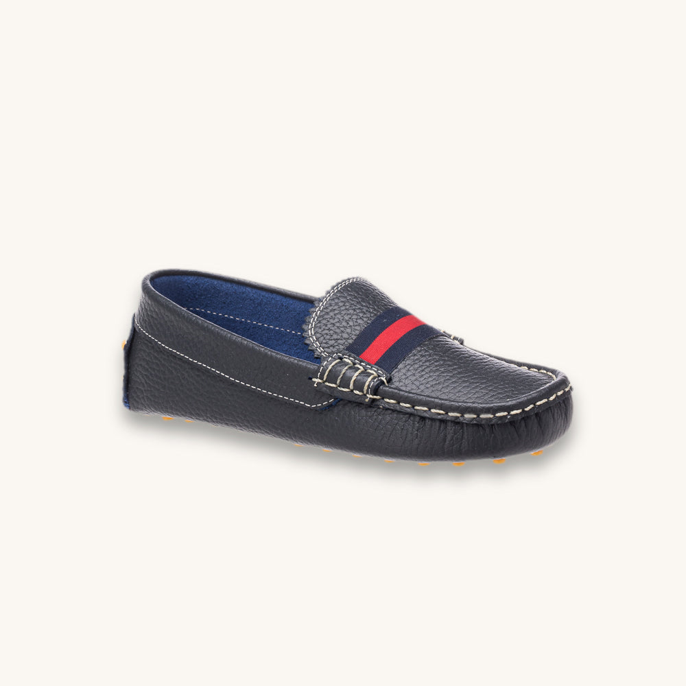 Club Loafer | Navy Blue Leather