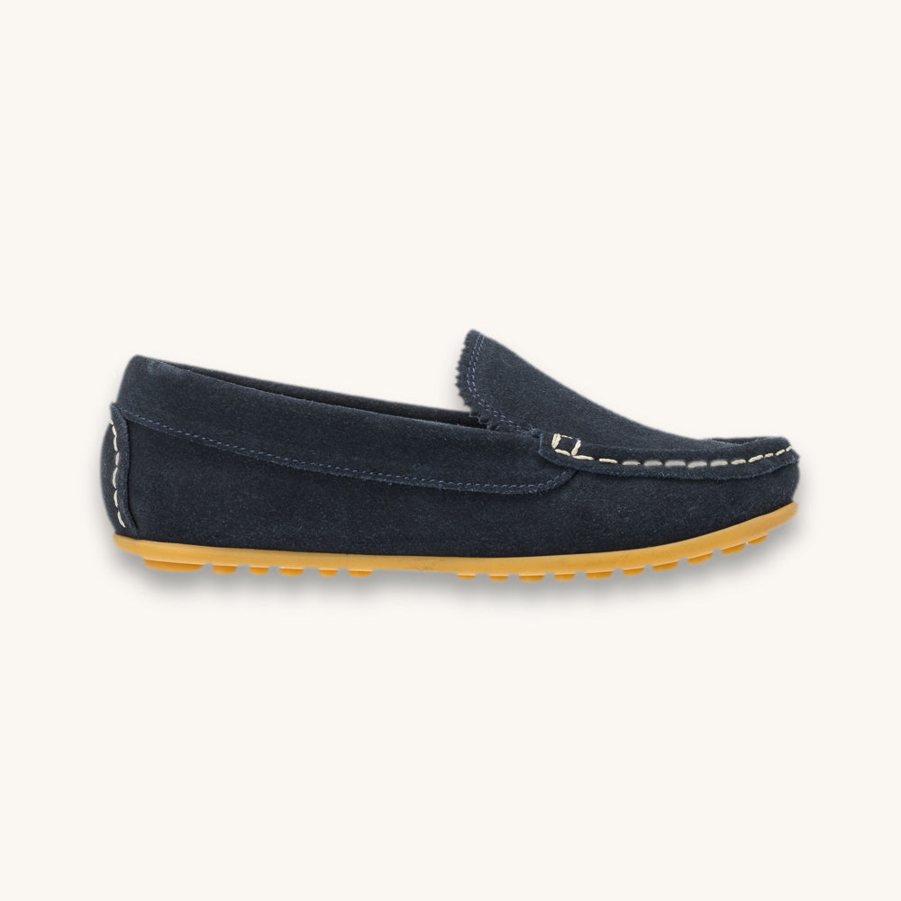 Antton Driver Moccasin | Blue Suede