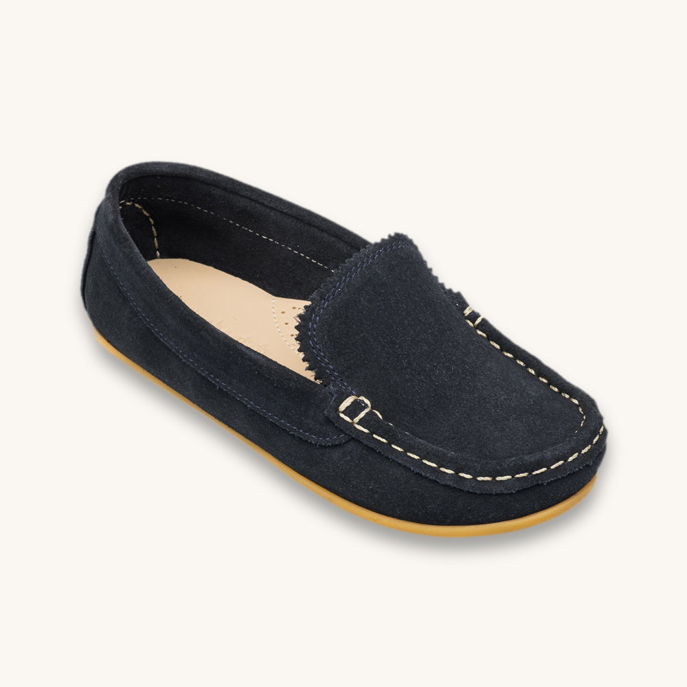 Antton Driver Moccasin | Blue Suede