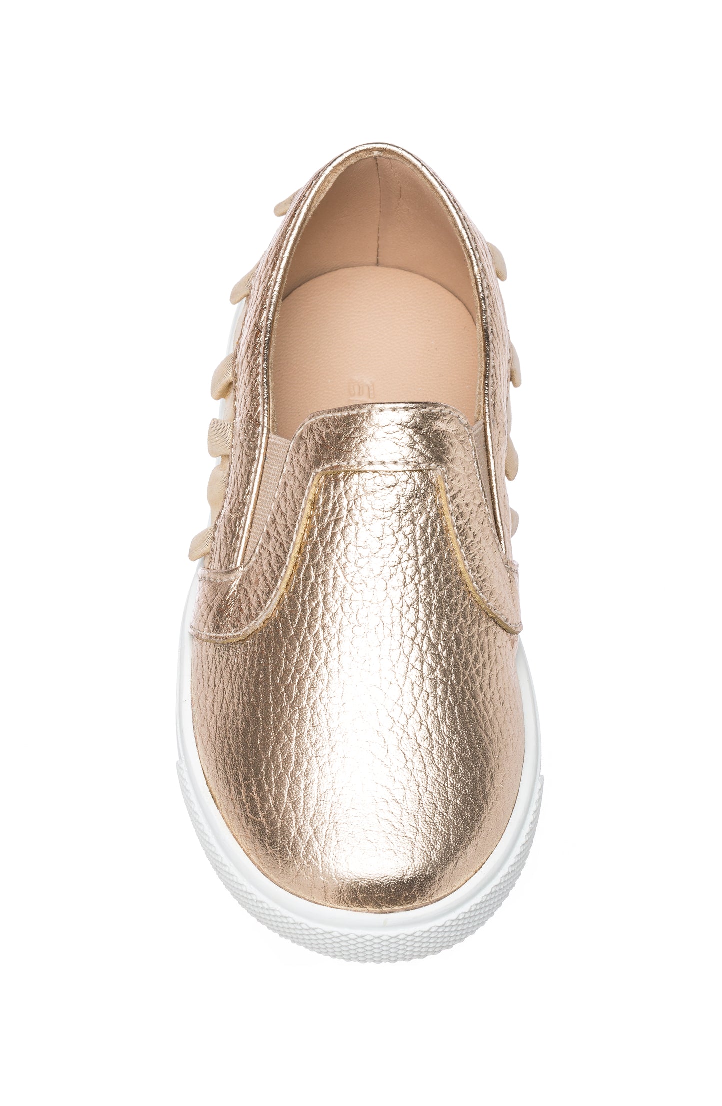 Ruffled Slip-On Gold