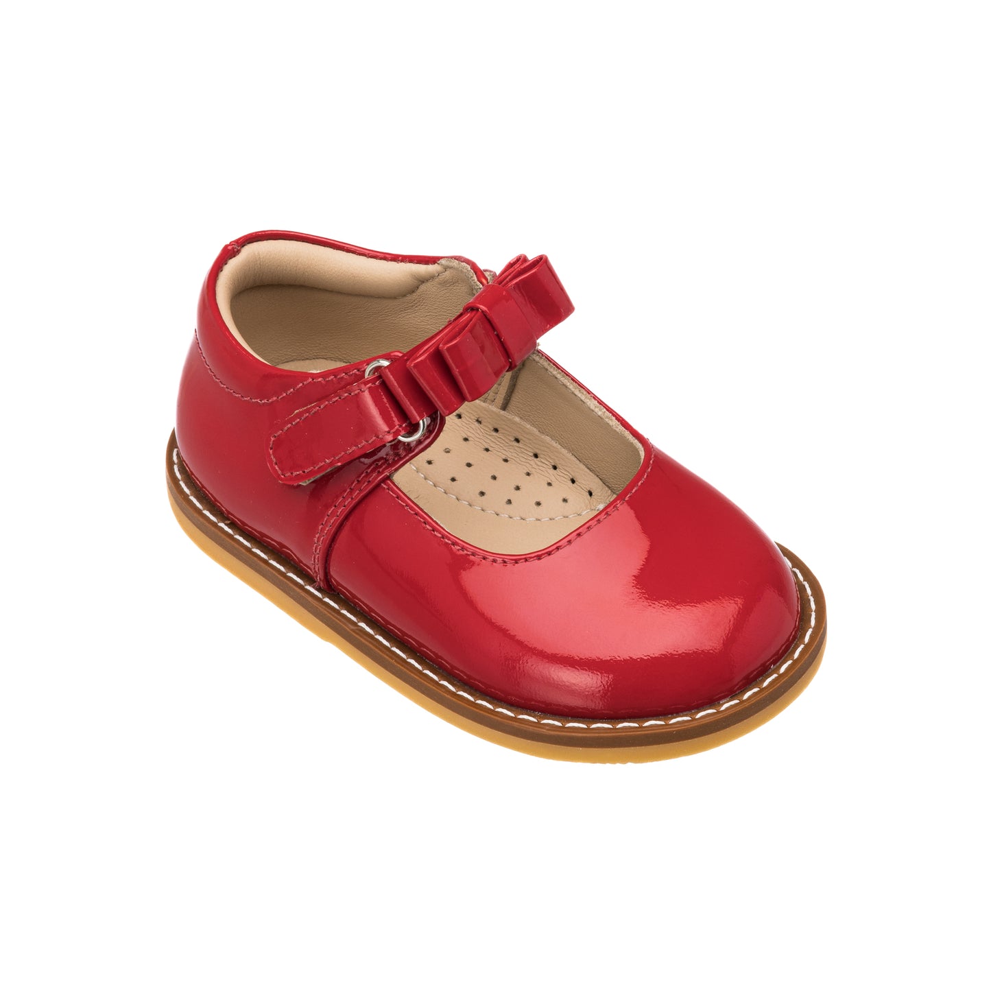 Mary Jane with Bow Toddler Red