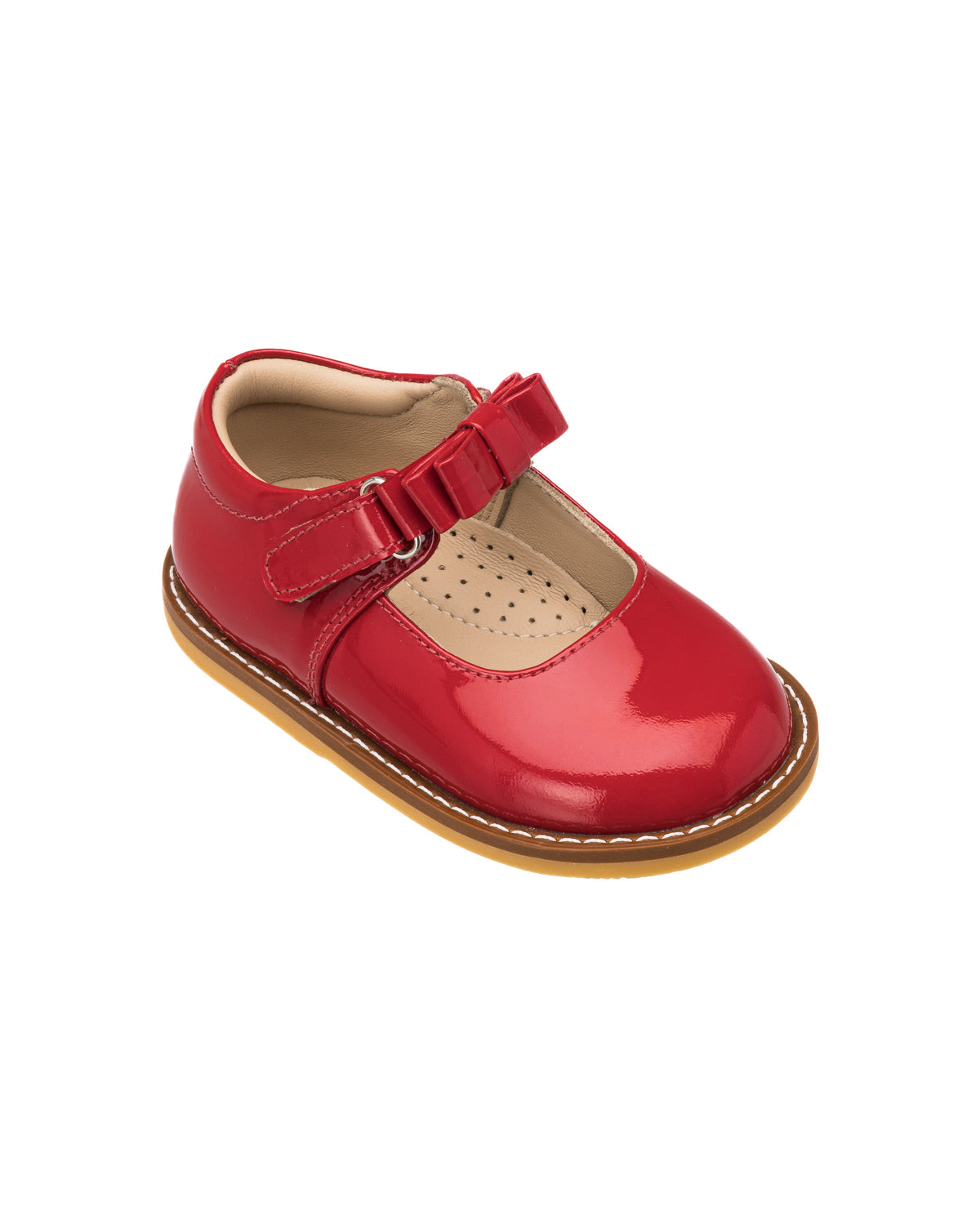 Mary Jane with Bow Toddler Red