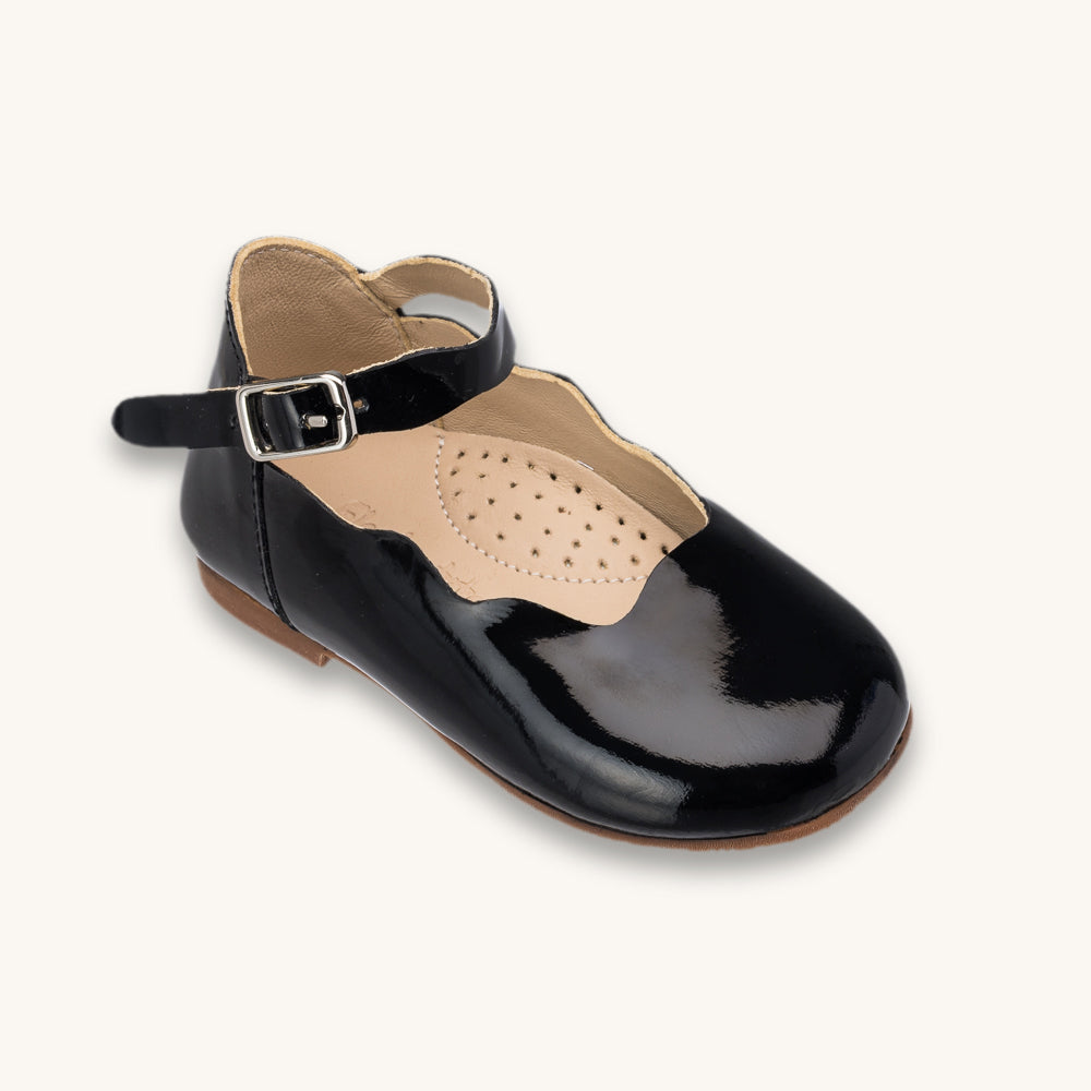 Toddler Ondina Ballet Flat | Black Leather