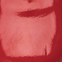 Glossy red patent leather toddler flat with rounded toe and smooth finish.