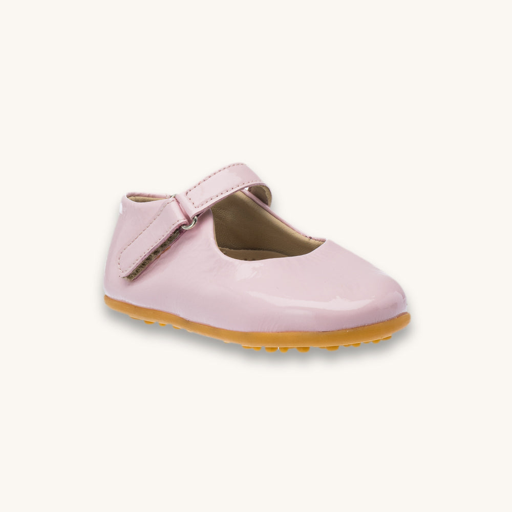 Toddler Bare Mary Jane | Pink Leather