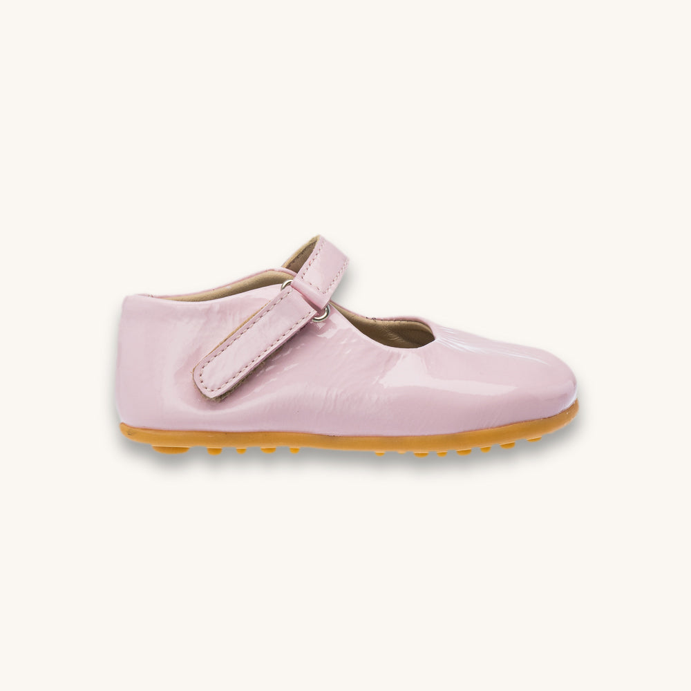 Toddler Bare Mary Jane | Pink Leather