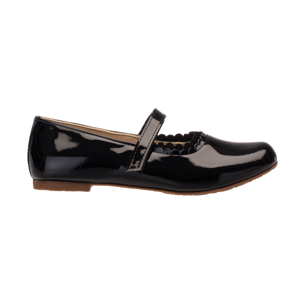 Elephantito Girls Aria Flat - Patent Black - 8 Elephantito Girls Aria Flat - Patent Black - 8