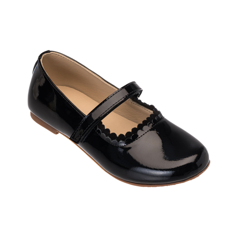 Elephantito Girls Aria Flat - Patent Black - 8 Elephantito Girls Aria Flat - Patent Black - 8