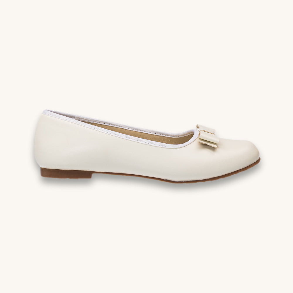 Camille Ballet Flat | Bone Leather
