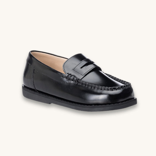 Scholar Moccasin | Black Leather
