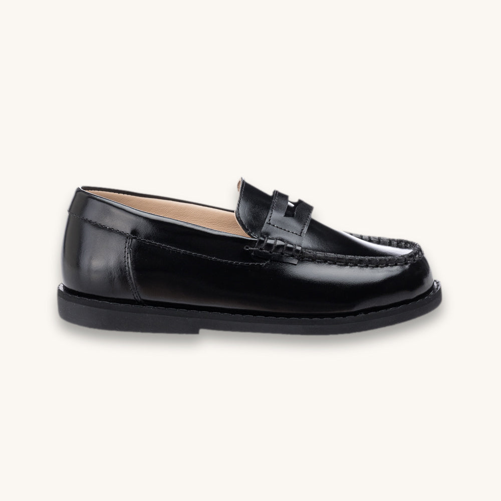 Scholar Moccasin | Black Leather