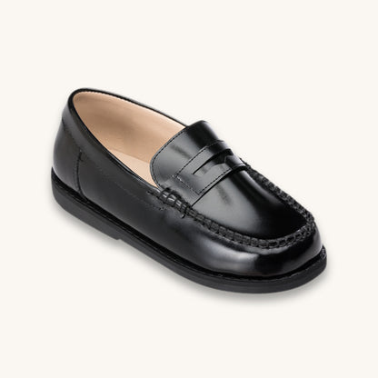 Scholar Moccasin | Black Leather