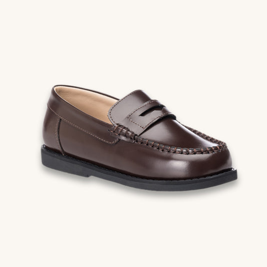 Scholar Moccasin | Brown Leather