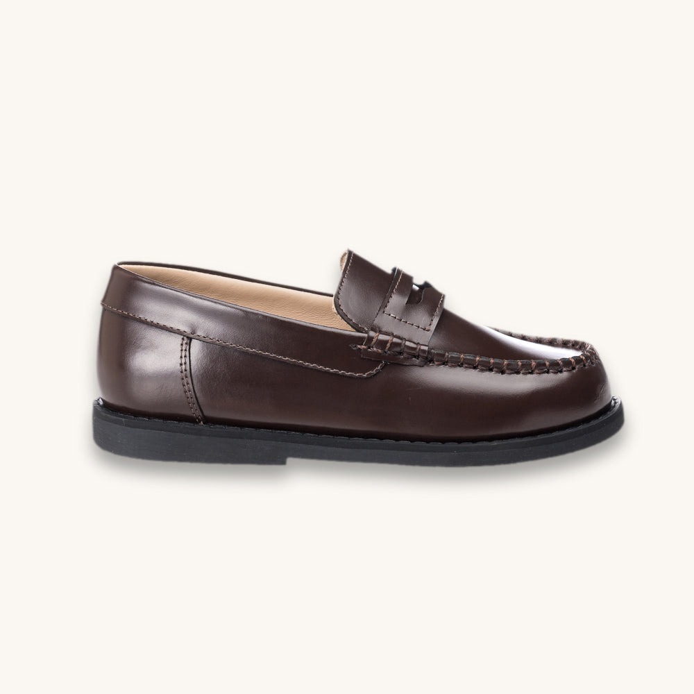 Scholar Moccasin | Brown Leather