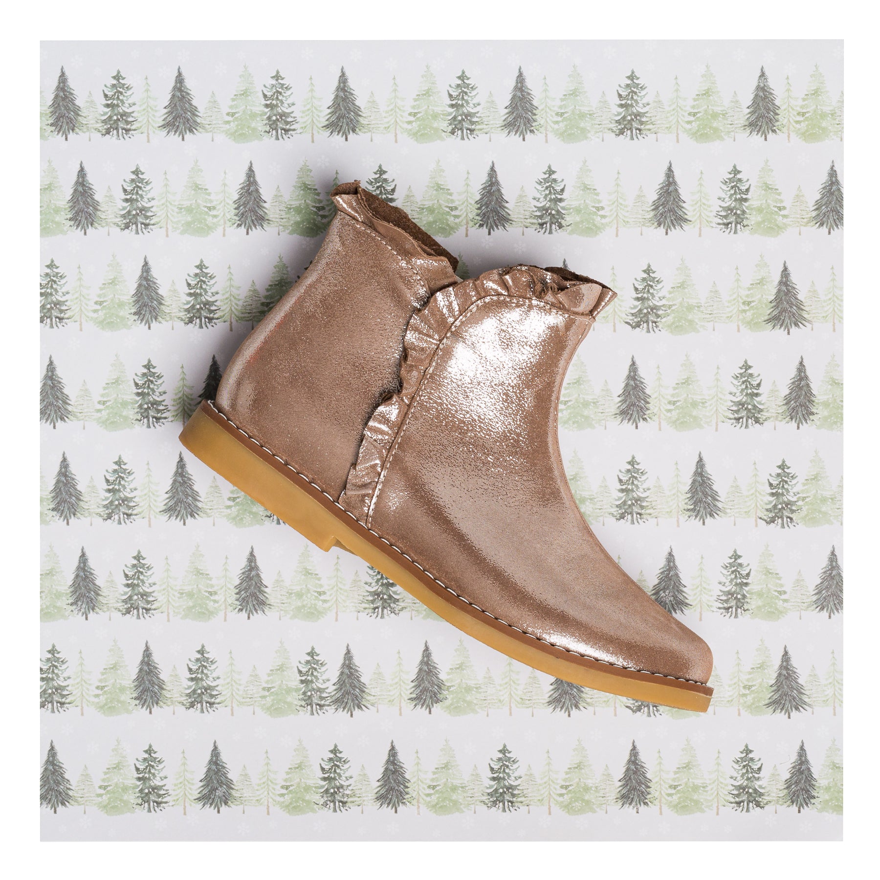 Bootie with Ruffle Blush Elephantito