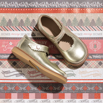 Mary Jane Toddler Metallic Gold