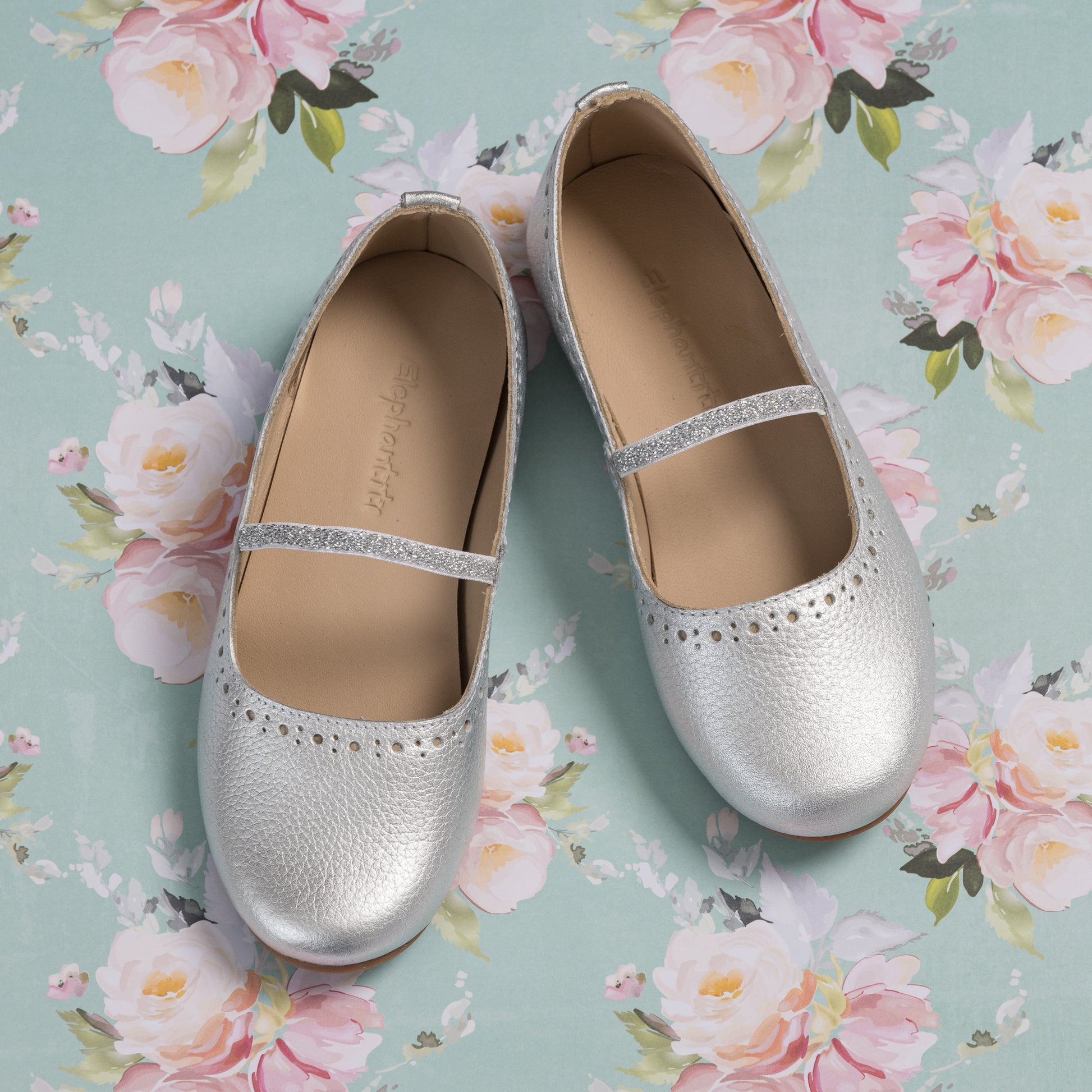 Luxury Leather Ballerina Shoes for Little Girls for special events
