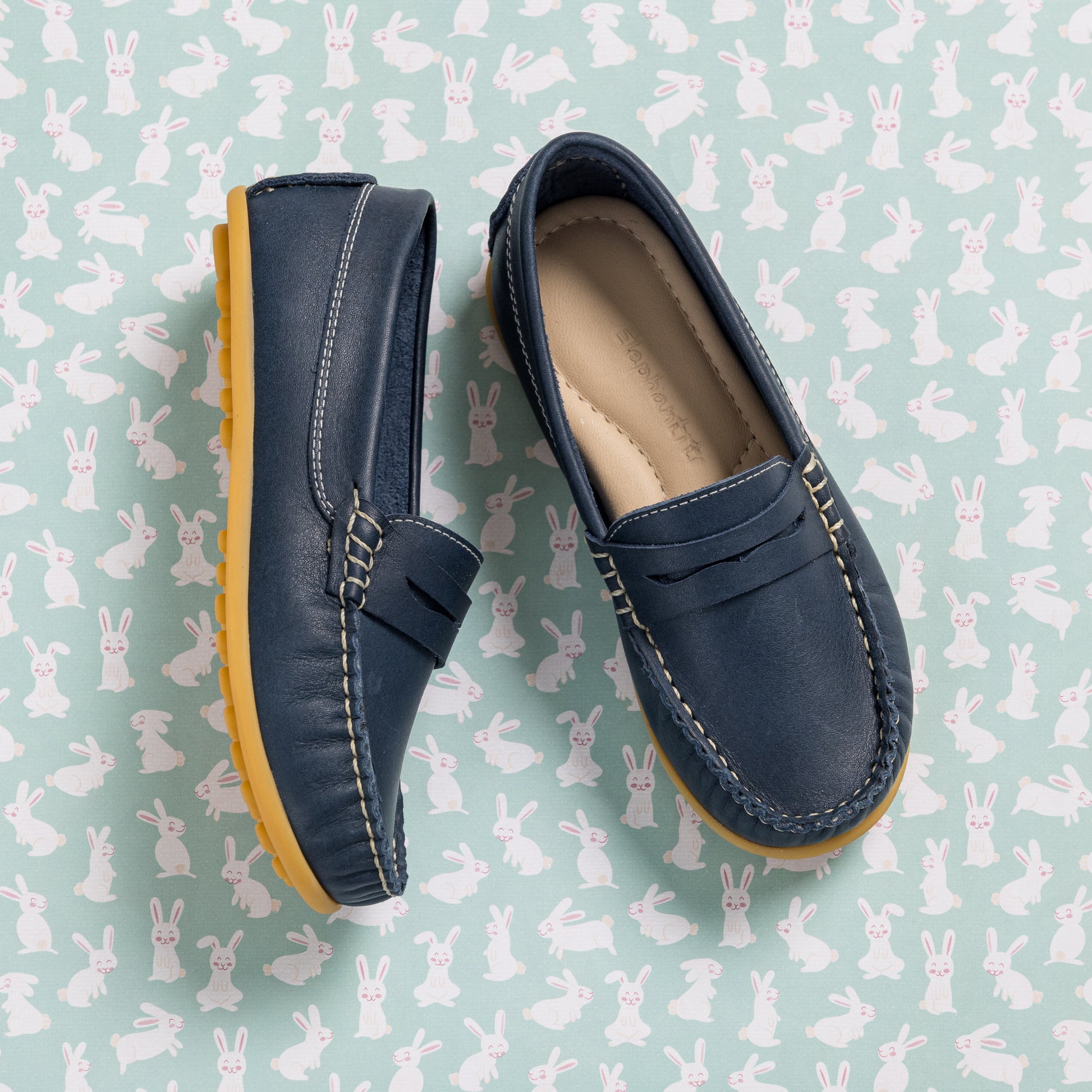 JP Moccasin Blue kids' loafers and moccasins