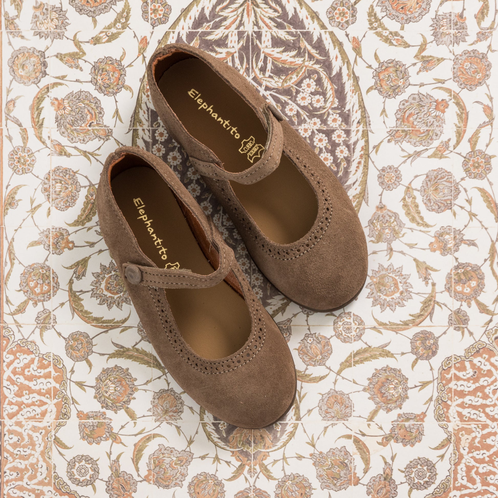 Chic Beige Suede Mary Jane Shoes for Girls | Stylish Footwear Elephantito Chic Beige Suede Mary Jane Shoes for Girls | Stylish Footwear Elephantito