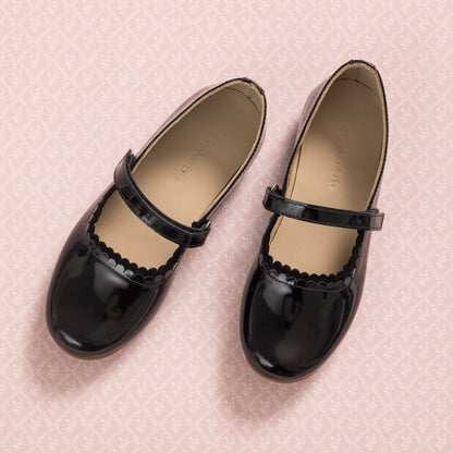 Elephantito Girls Aria Flat - Patent Black - 8 Elephantito Girls Aria Flat - Patent Black - 8