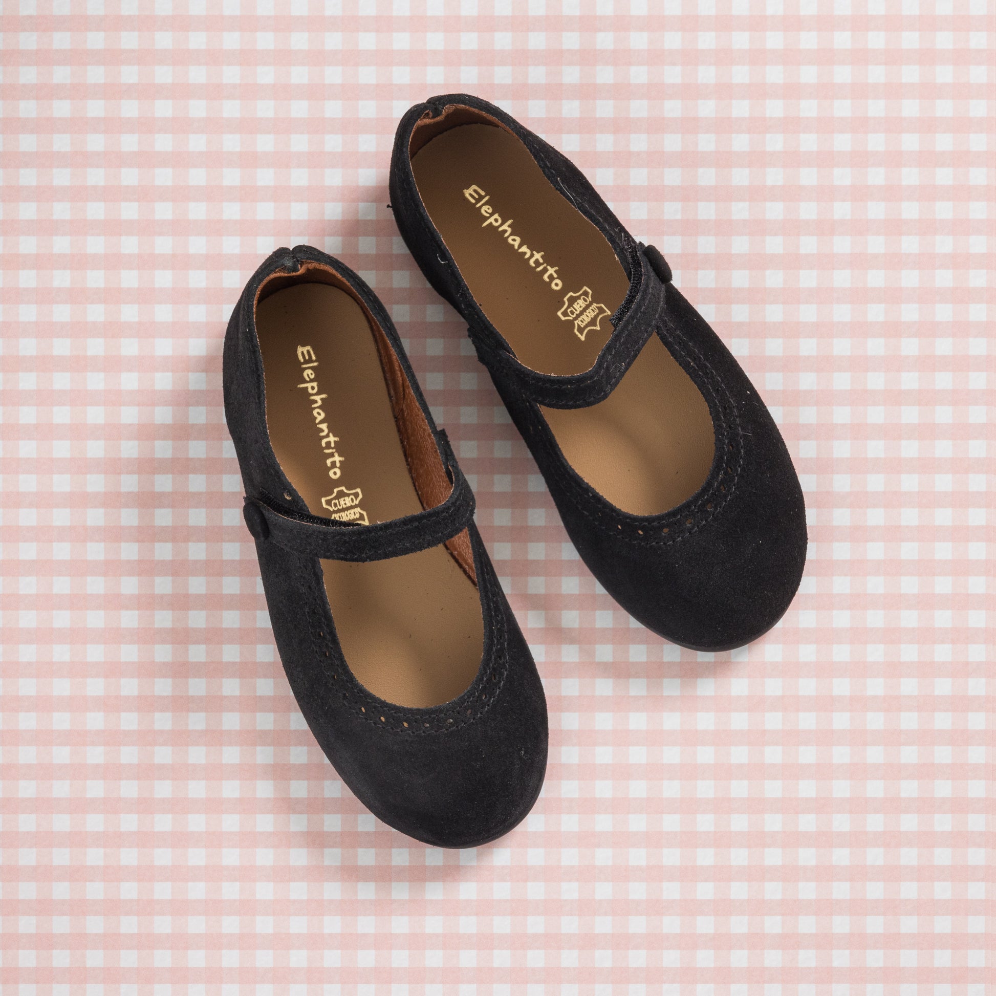 Girls' Black Suede Mary Jane Shoes | Stylish Footwear Elephantito Girls' Black Suede Mary Jane Shoes | Stylish Footwear Elephantito