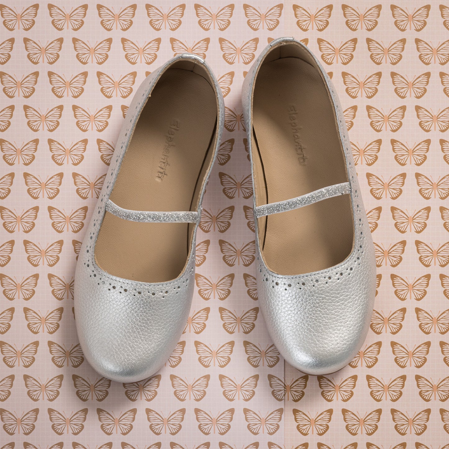 Sasha Ballerina Flat Silver