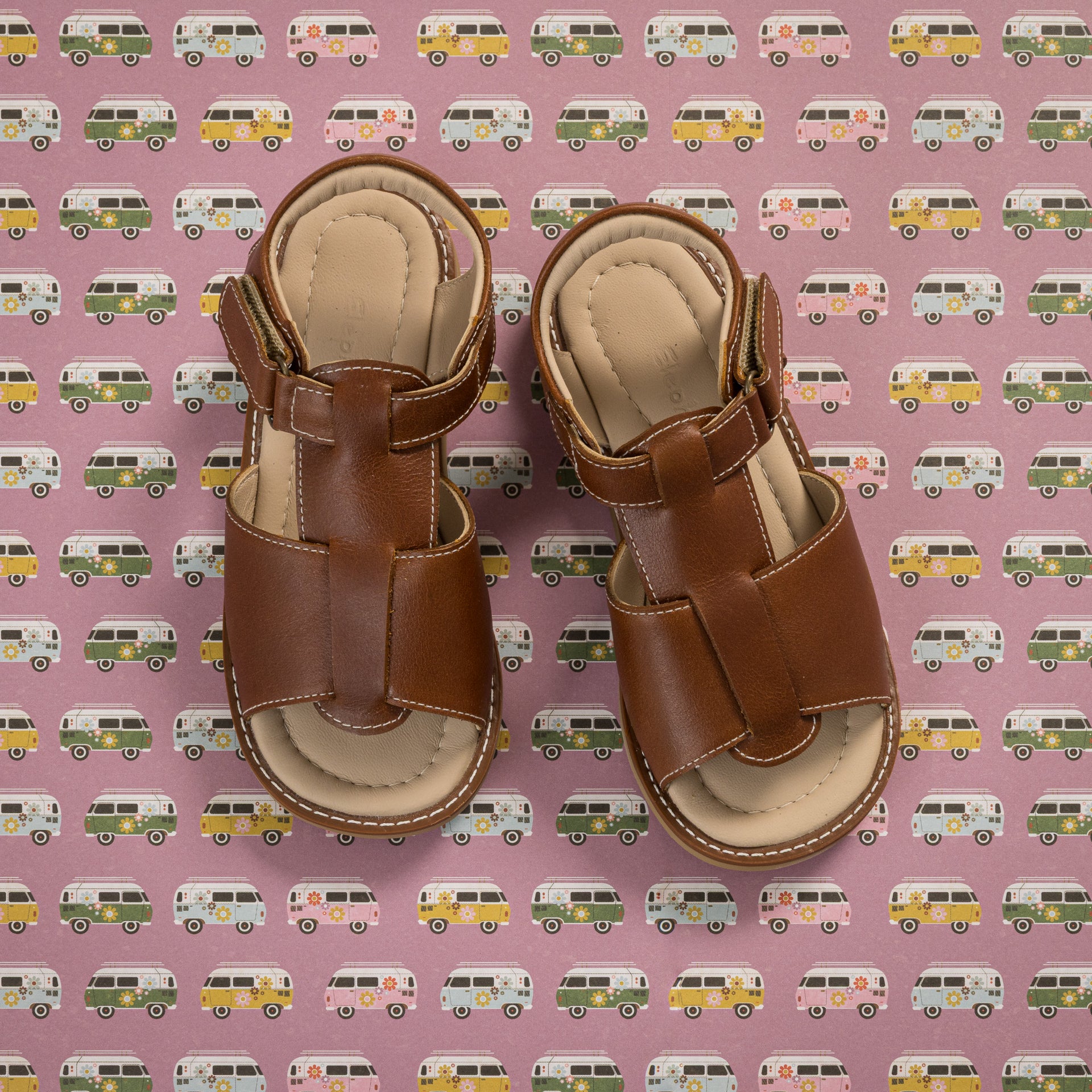 Natural Leather Sandals for Boys Comfortable Durable - Main Image