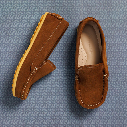 Antton Driver Moc Suede Chestnut
