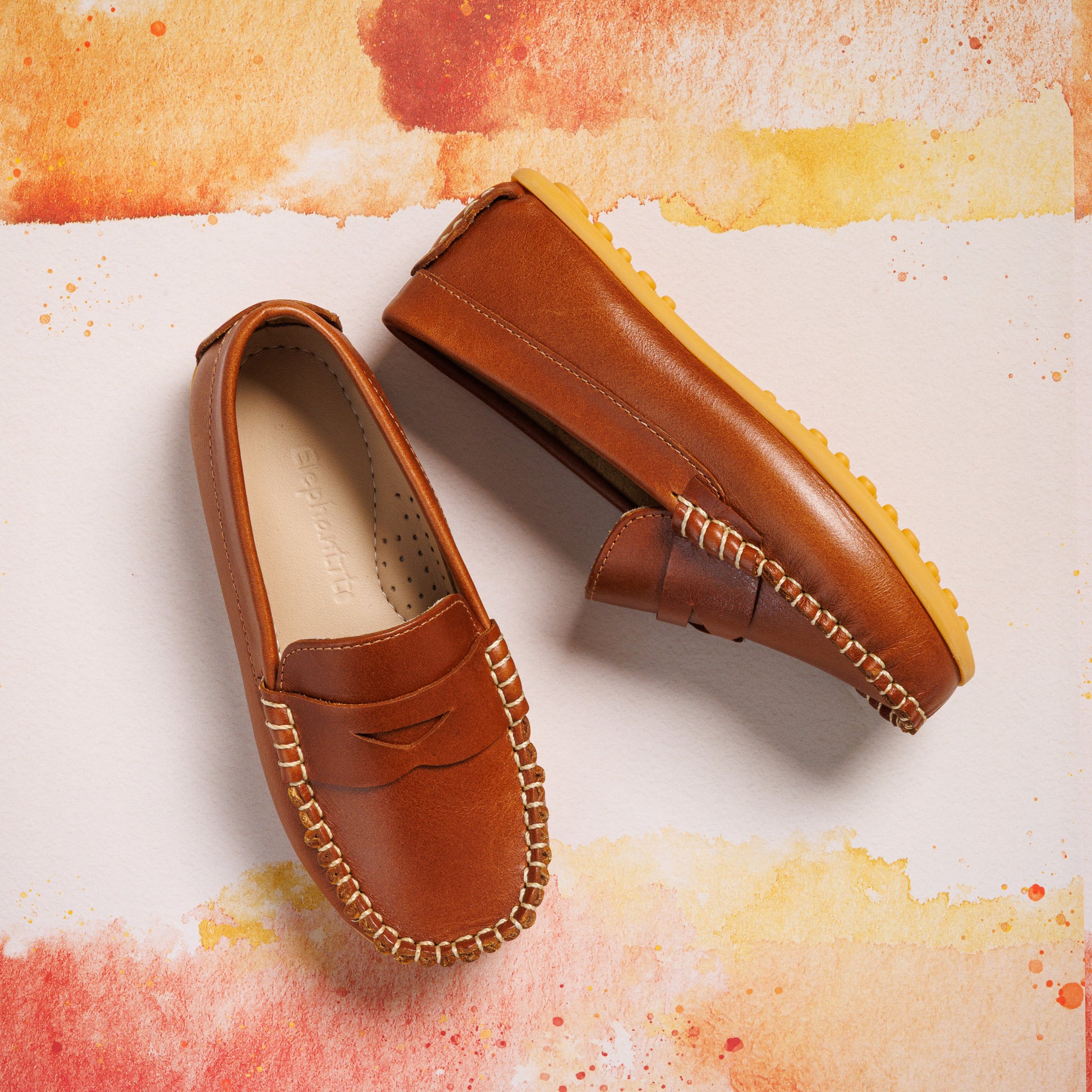 Logan Loafers Natural Brown Elephantito Logan Loafers Natural Brown Elephantito