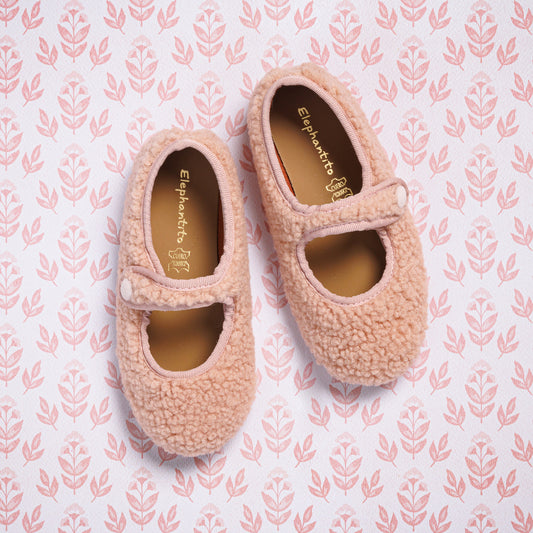 Shearling Mary Jane Pink