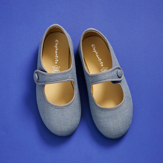 Linen Mary Jane Indigo