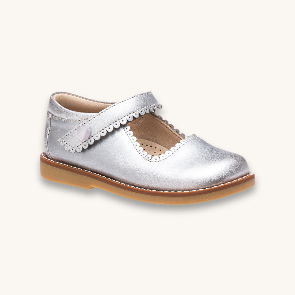 Mary Jane | Silver Leather