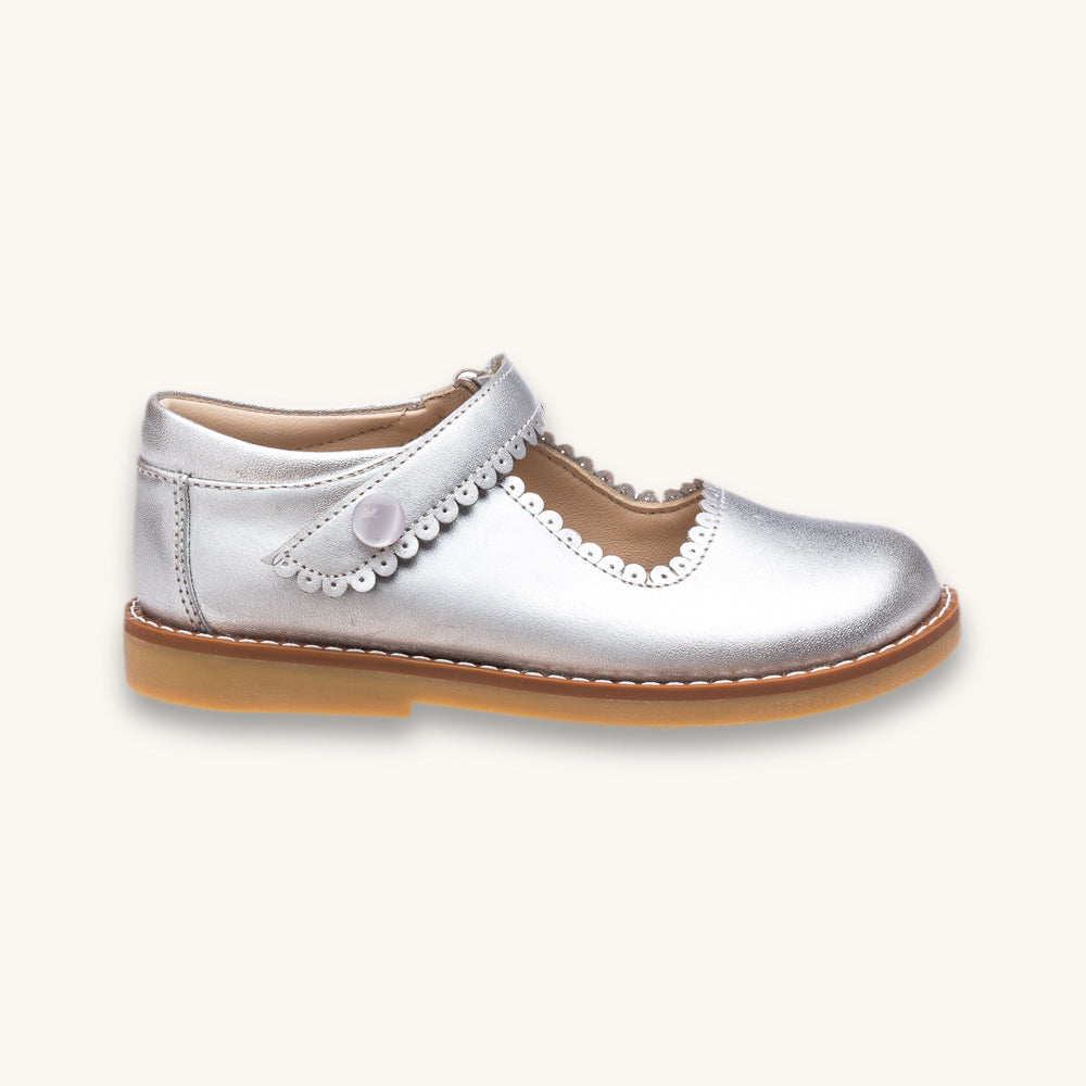 Mary Jane | Silver Leather