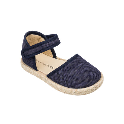 Linen Classic Espadrille Navy